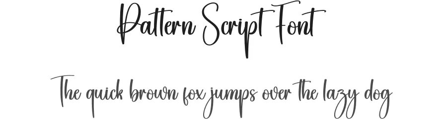 Pattern Script Font by creativeletter — Script Handwritten Font