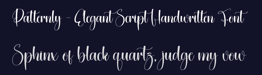 Patternly – Elegant Script Handwritten Font by creativeletter — Script Handwritten Font — thumbnail 2