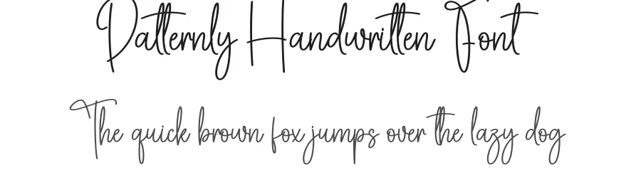Patternly Handwritten Font by creativeletter — Script Handwritten Font