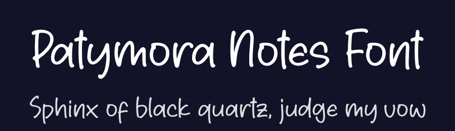 Patymora Notes Font by letterfabric — Script Handwritten Font — thumbnail 2