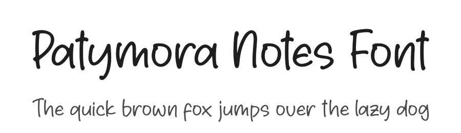 Patymora Notes Font by letterfabric — Script Handwritten Font