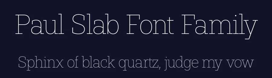 Paul Slab Font Family by Lukas Bischoff — Slab Serif Font — thumbnail 2