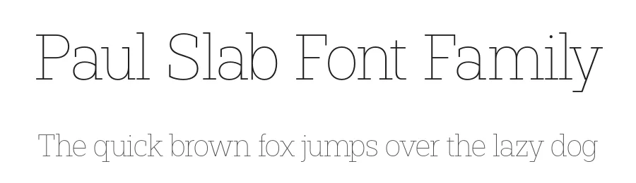 Paul Slab Font Family by Lukas Bischoff — Slab Serif Font