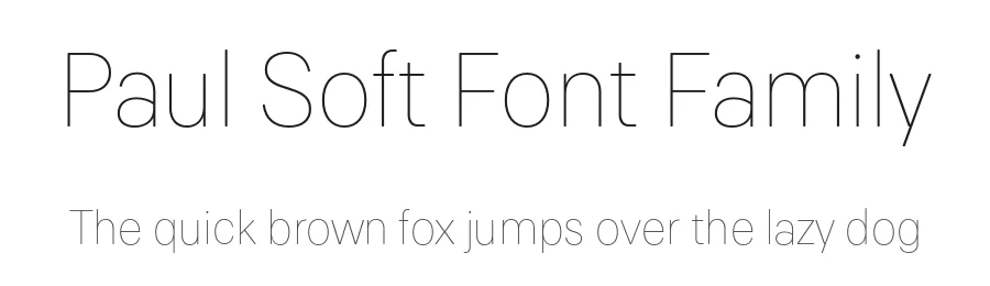 Paul Soft Font Family by Lukas Bischoff — Sans Serif Font