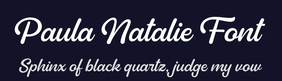 Paula Natalie Font by grezlinestudio — Display Font — thumbnail 2