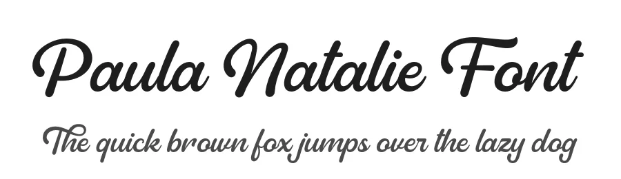 Paula Natalie Font by grezlinestudio — Display Font