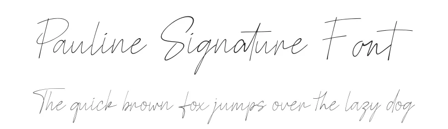 Pauline Signature Font by Funtype — Serif Font