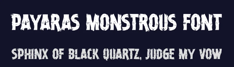 Payaras Monstrous Font by Almarkha Type — Decorative Font — thumbnail 2