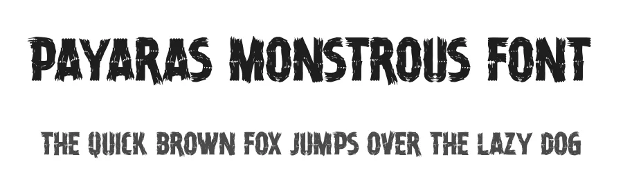 Payaras Monstrous Font by Almarkha Type — Decorative Font