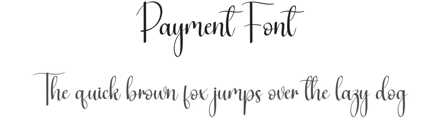Payment Font by creativeletter — Script Handwritten Font