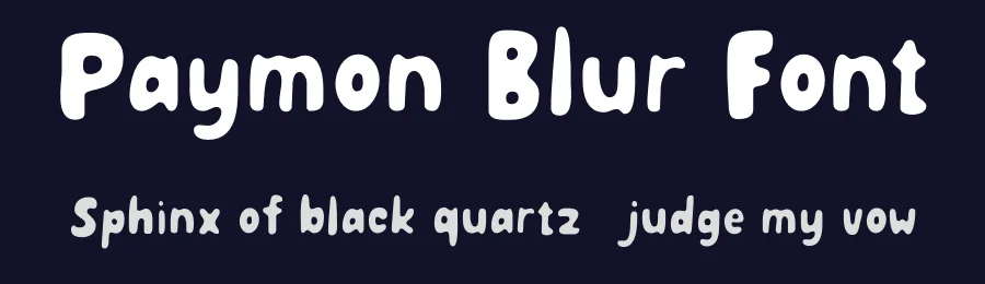 Paymon Blur Font by craftsupplyco — Display Font — thumbnail 2