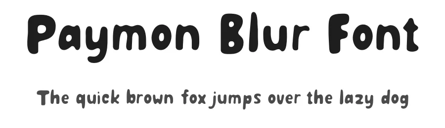 Paymon Blur Font by craftsupplyco — Display Font