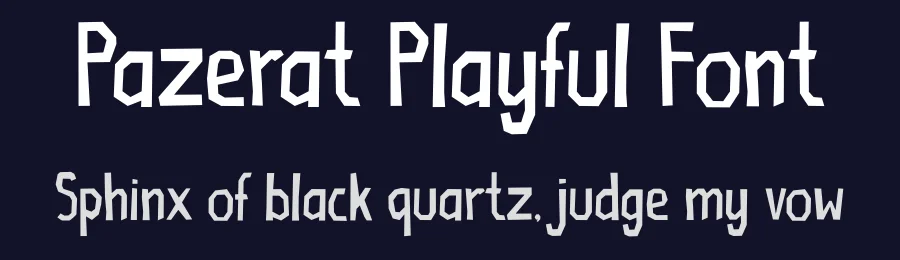 Pazerat Playful Font by Tokokoo — Display Font — thumbnail 2