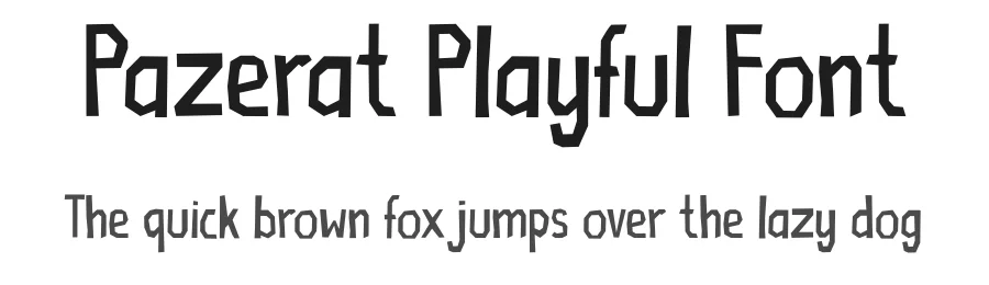 Pazerat Playful Font by Tokokoo — Display Font