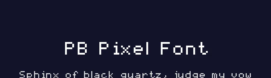 PB Pixel Font by pixelbag — Display Font — thumbnail 2