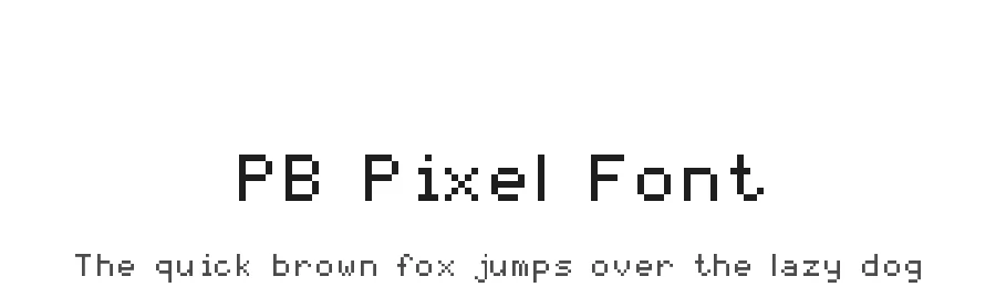 PB Pixel Font by pixelbag — Display Font