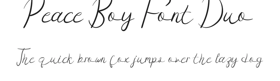 Peace Boy Font Duo by edricstudio — Script Handwritten Font