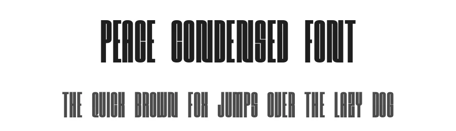 Peace Condensed Font by Craftedtype — Decorative Font