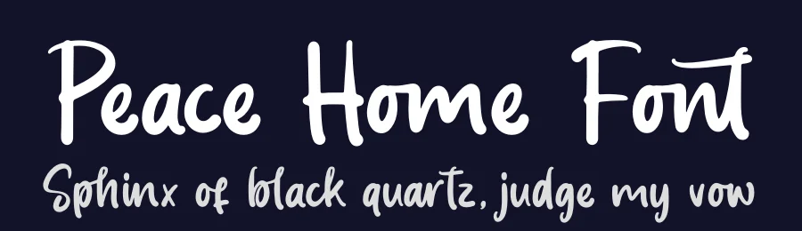 Peace Home Font by letterenastudios — Script Handwritten Font — thumbnail 2