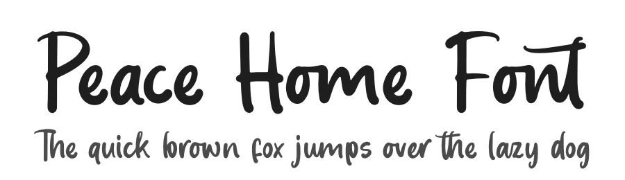 Peace Home Font by letterenastudios — Script Handwritten Font