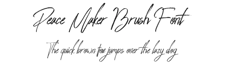 Peace Maker Brush Font by Feydesign — Script Handwritten Font