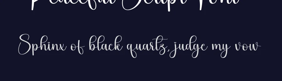 Peaceful Script Font by andikastudio — Script Handwritten Font — thumbnail 2