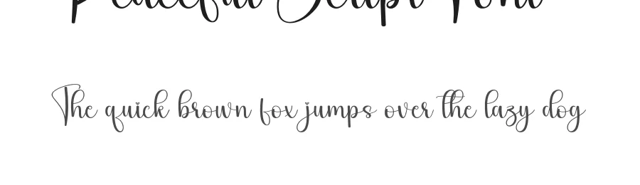 Peaceful Script Font by andikastudio — Script Handwritten Font