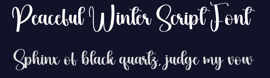 Peaceful Winter Script Font by andikastudio — Script Handwritten Font — thumbnail 2