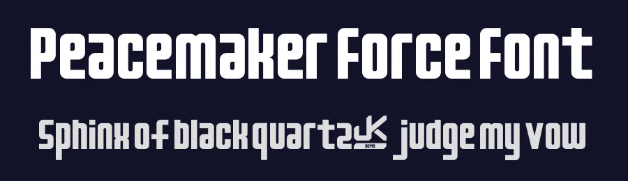 Peacemaker Force Font by JK Typeface — Sans Serif Font — thumbnail 2