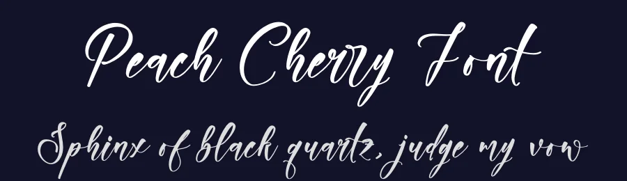 Peach Cherry Font by glorytype — Script Handwritten Font — thumbnail 2