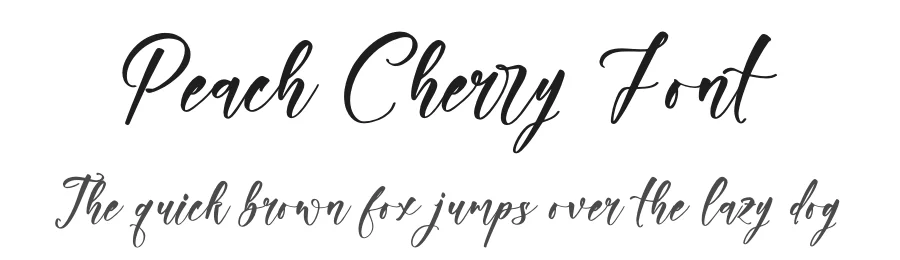 Peach Cherry Font by glorytype — Script Handwritten Font