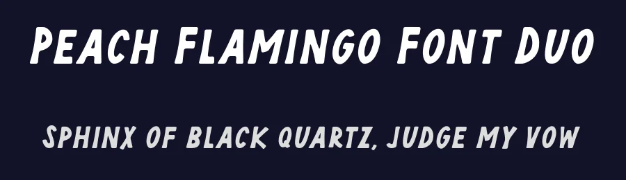 Peach Flamingo Font Duo by bodig — Script Handwritten Font — thumbnail 2