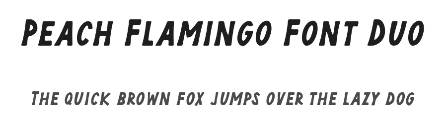 Peach Flamingo Font Duo by bodig — Script Handwritten Font