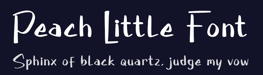 Peach Little Font by glorytype — Decorative Font — thumbnail 2