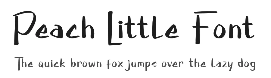 Peach Little Font by glorytype — Decorative Font