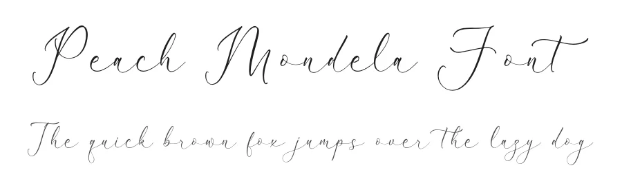 Peach Mondela Font by Storytype — Script Handwritten Font