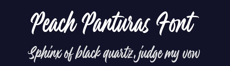 Peach Panturas Font by Four Lines Std — Script Handwritten Font — thumbnail 2