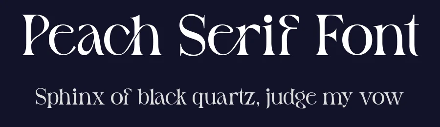 Peach Serif Font by fontcade — Serif Font — thumbnail 2