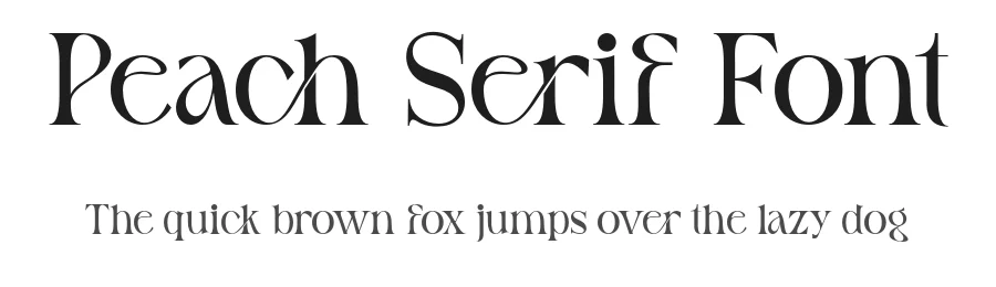 Peach Serif Font by fontcade — Serif Font