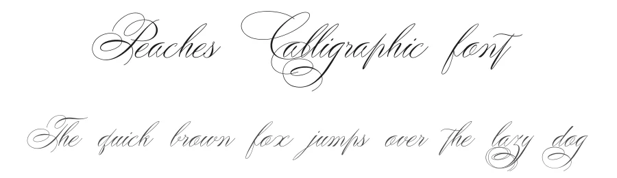 Peaches Calligraphic font by Alcode — Script Handwritten Font