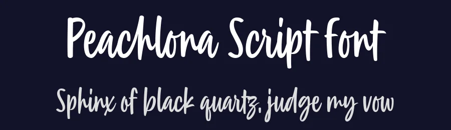 Peachlona Script Font by Four Lines Std — Script Handwritten Font — thumbnail 2