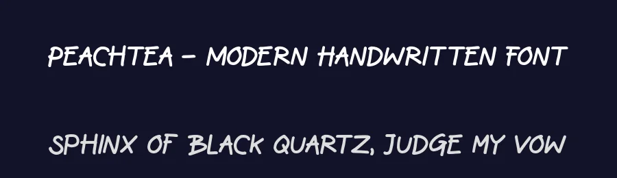 Peachtea – Modern Handwritten Font by roomspace.cl — Script Handwritten Font — thumbnail 2