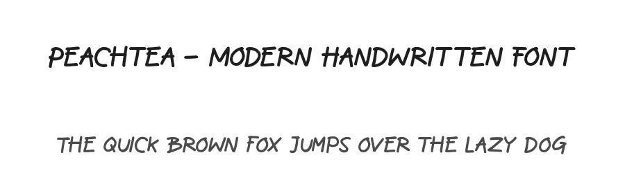 Peachtea – Modern Handwritten Font by roomspace.cl — Script Handwritten Font