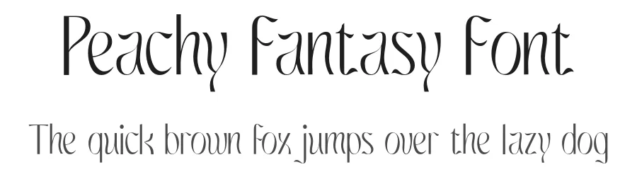 Peachy Fantasy Font by HipFonts — Sans Serif Font