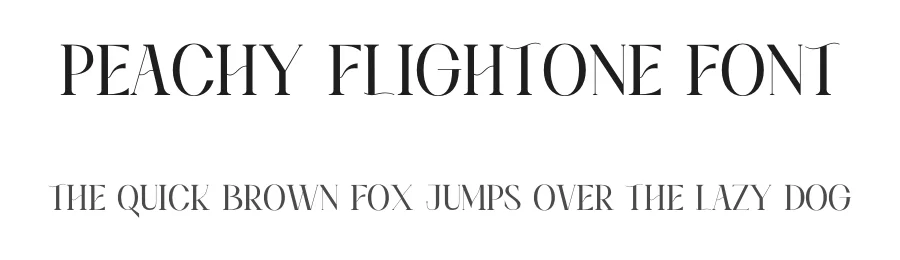 Peachy Flightone Font by qwrtype — Script Handwritten Font