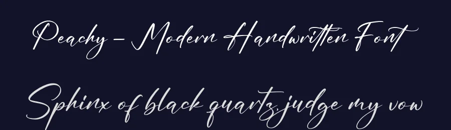 Peachy – Modern Handwritten Font by glorytype — Script Handwritten Font — thumbnail 2