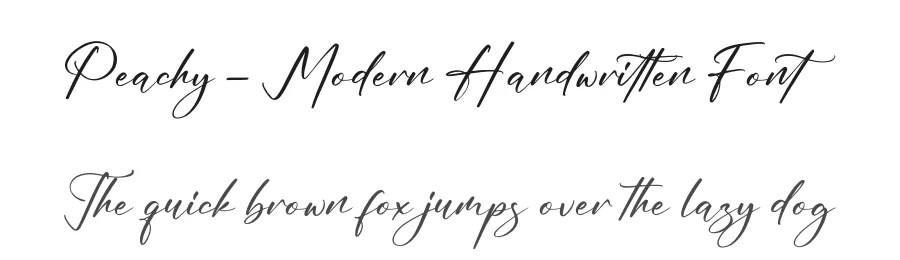 Peachy – Modern Handwritten Font by glorytype — Script Handwritten Font