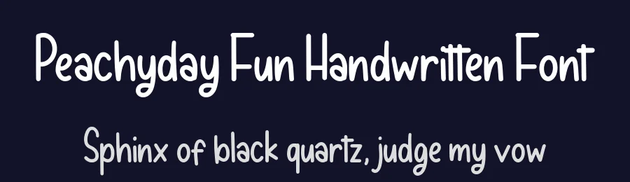 Peachyday Fun Handwritten Font by balpirick — Script Handwritten Font — thumbnail 2
