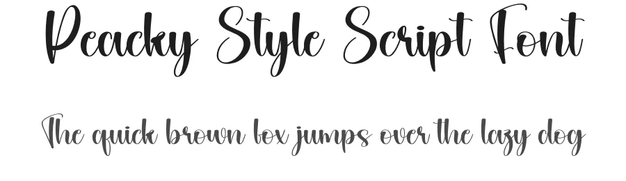 Peacky Style Script Font by andikastudio — Script Handwritten Font
