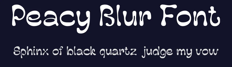 Peacy Blur Font by craftsupplyco — Display Font — thumbnail 2
